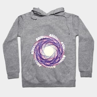 Spirograph Purple Vertigo Swirl Hoodie